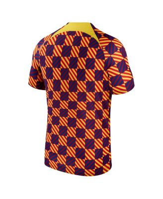 Men's Yellow Barcelona 2023 Pre-Match Performance Top