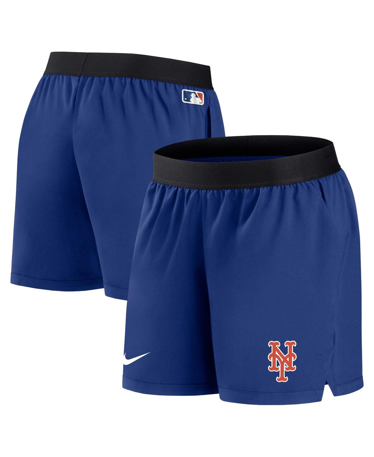 NIKE WOMEN'S NIKE ROYAL NEW YORK METS AUTHENTIC COLLECTION TEAM PERFORMANCE SHORTS 