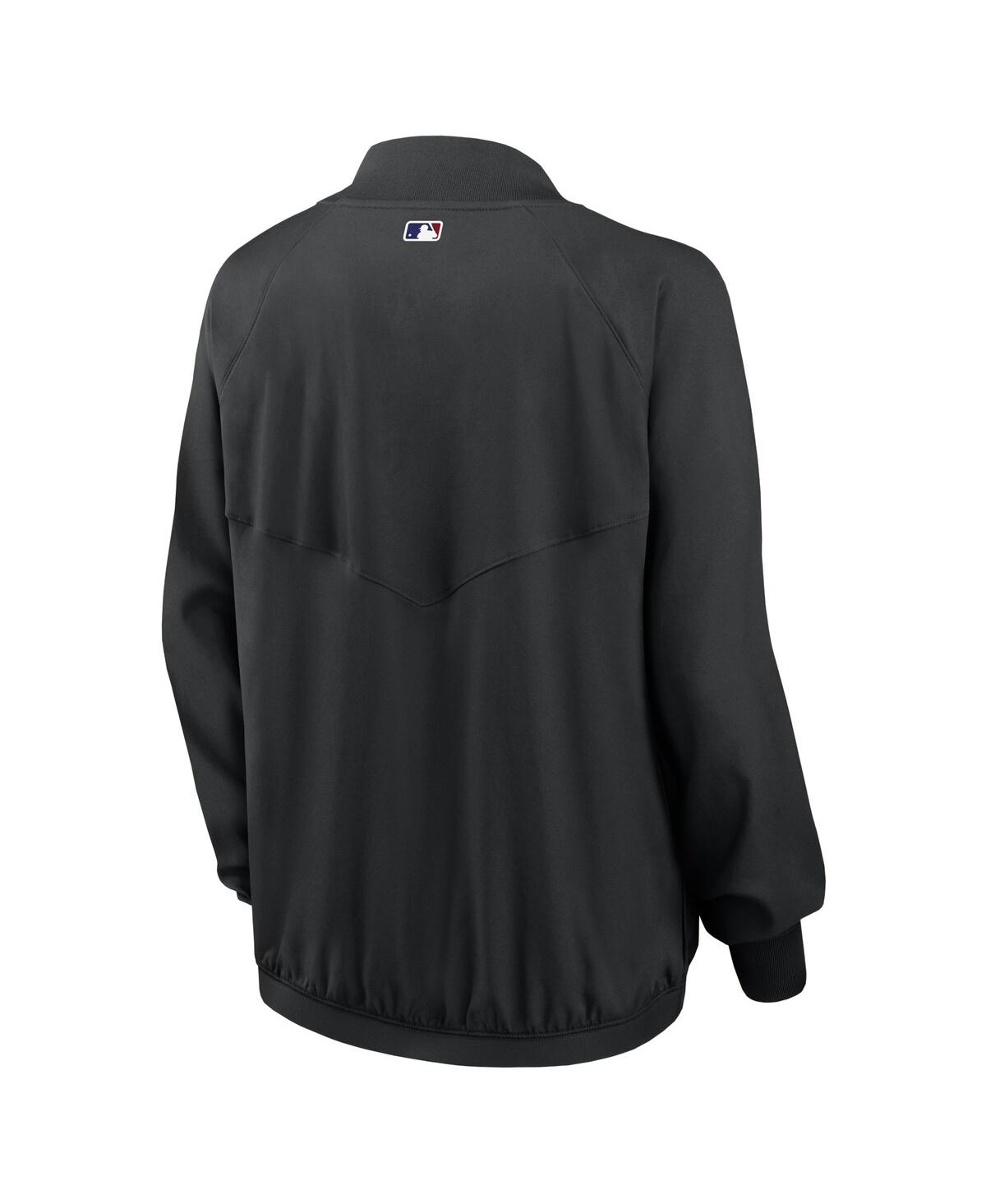 Nike Women's  Black Los Angeles Dodgers Authentic Collection Team Raglan Performance Full-zip Jacket In Black