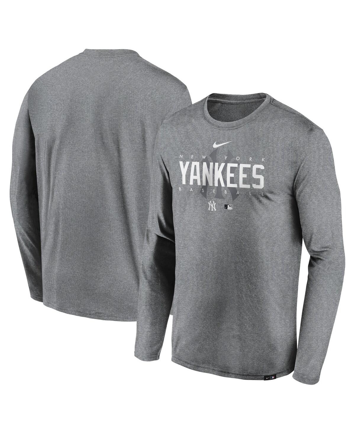 Nike Men's Heather Gray New York Yankees Authentic Collection Velocity  Performance Practice T-shirt - Macy's