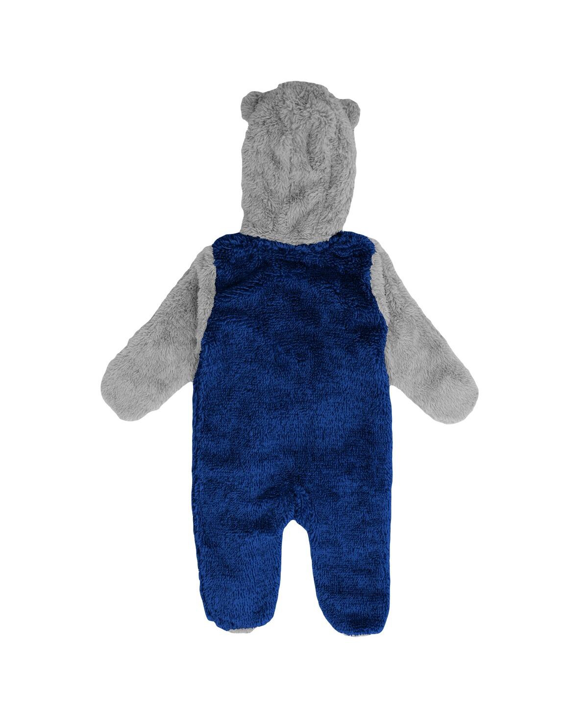 Outerstuff Newborn And Infant Boys And Girls Blue Tampa Bay Lightning Game Nap Teddy Fleece Bunting Full-zip Sl In Blue