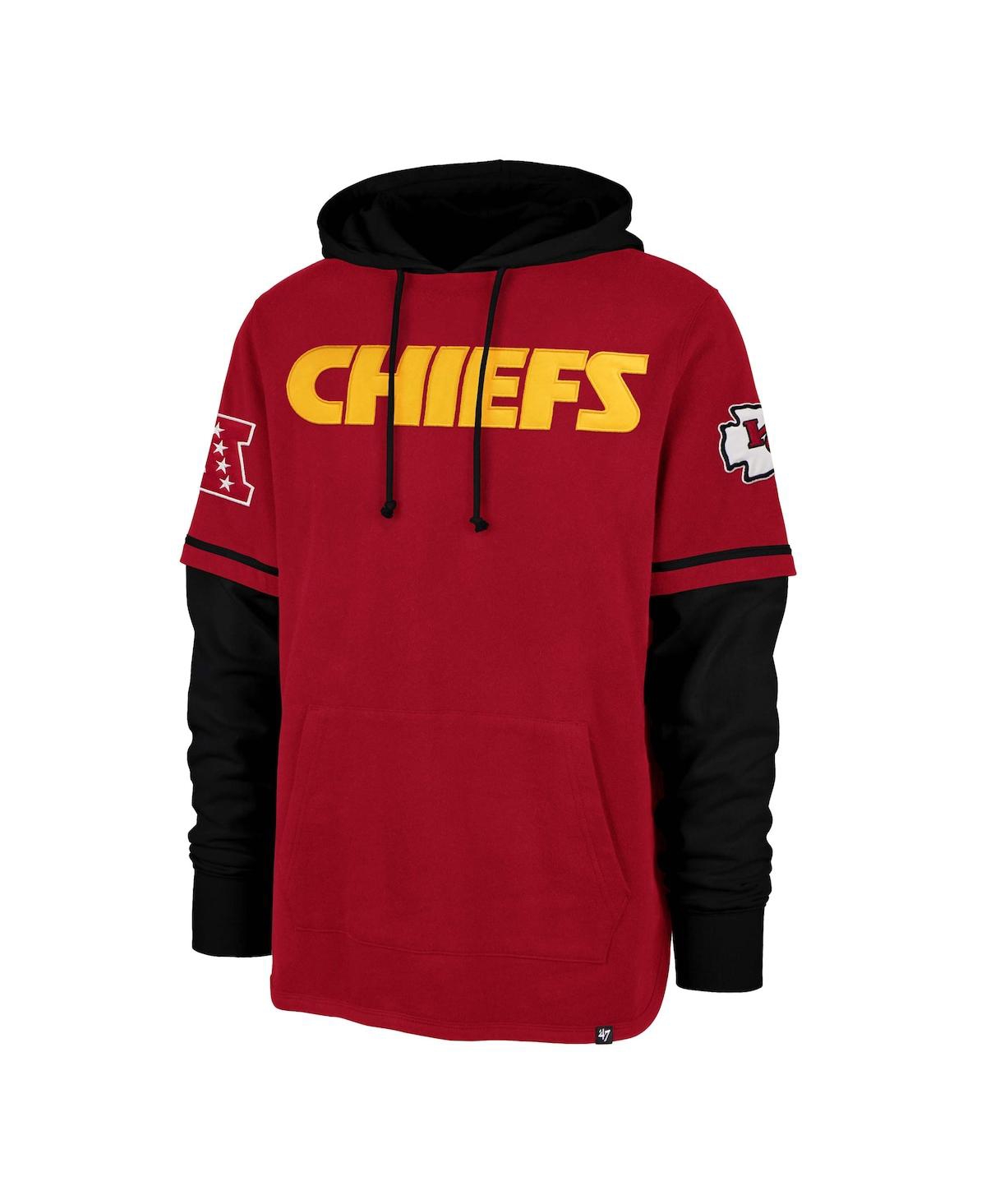 47 Red Kansas City Chiefs Shortstop Pullover Hoodie