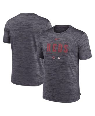 Nike Men's Black Cincinnati Reds Logo Velocity Performance T-shirt