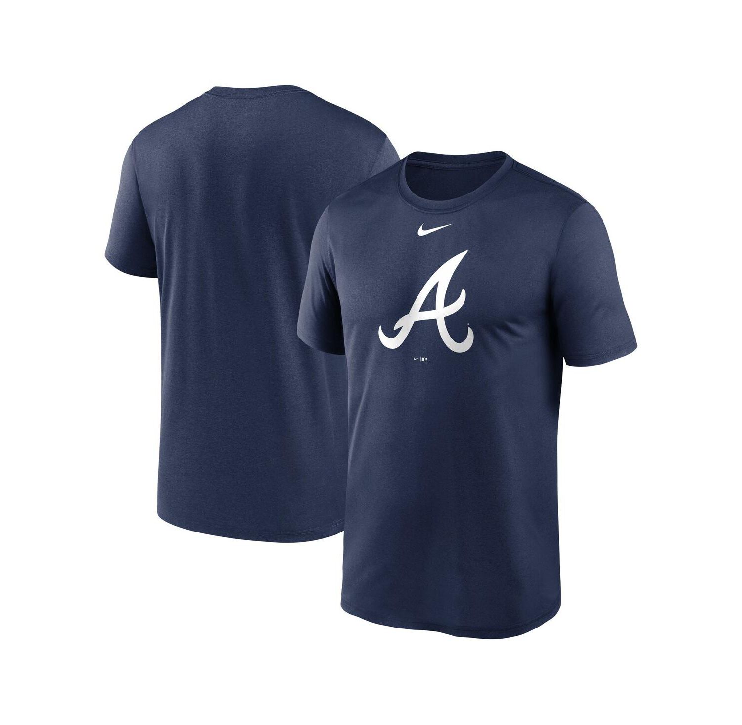 Men's Navy Atlanta Braves New Legend Logo T-shirt