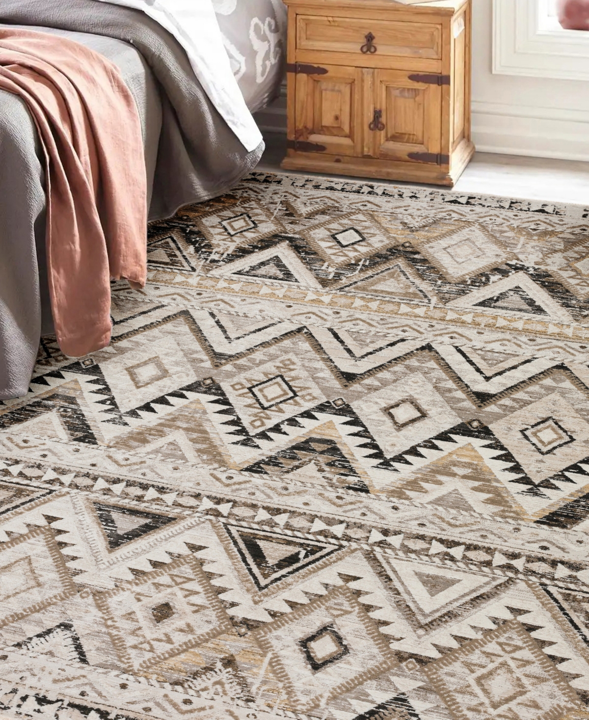 D Style Izmir Iz2 9' X 13'2" Area Rug In Taupe