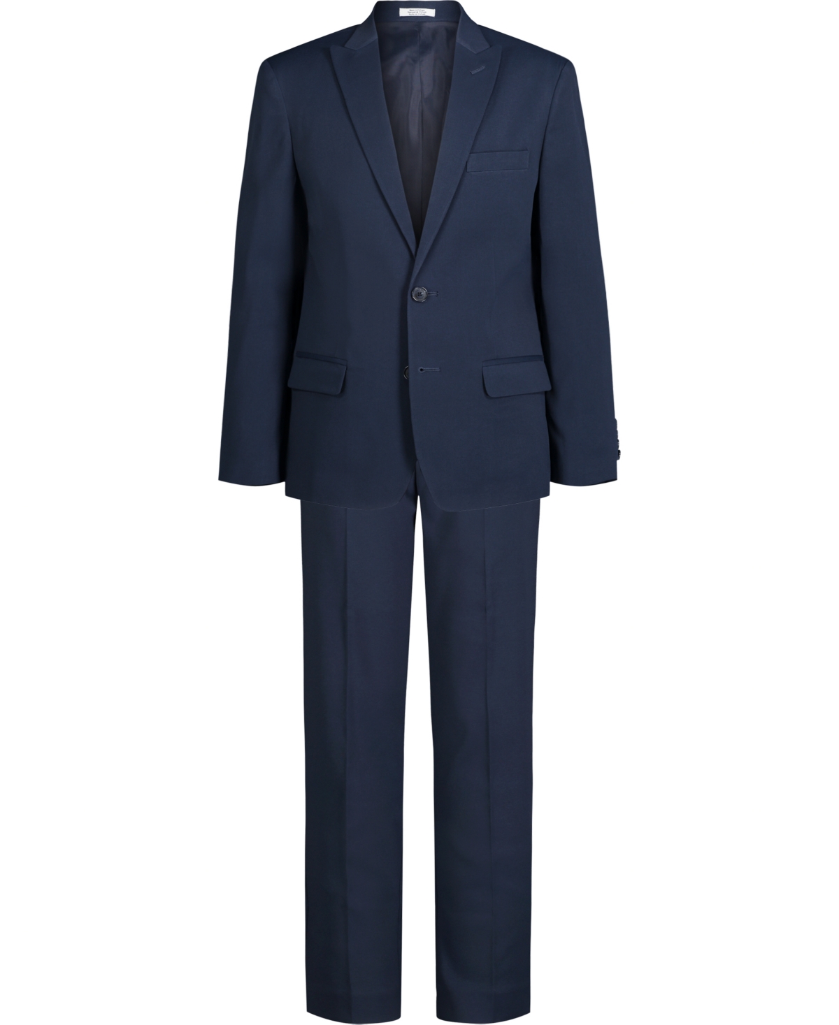 Calvin Klein Little Boys Stretch Performance Suit Jacket And Pants, 2-piece Set In Bright Blue