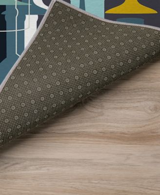 Kendall Kitchen Washable KE13 1'8" x 2'6" Area Rug