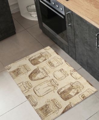 Kendall Kitchen Washable KE18 1'8" x 2'6" Area Rug