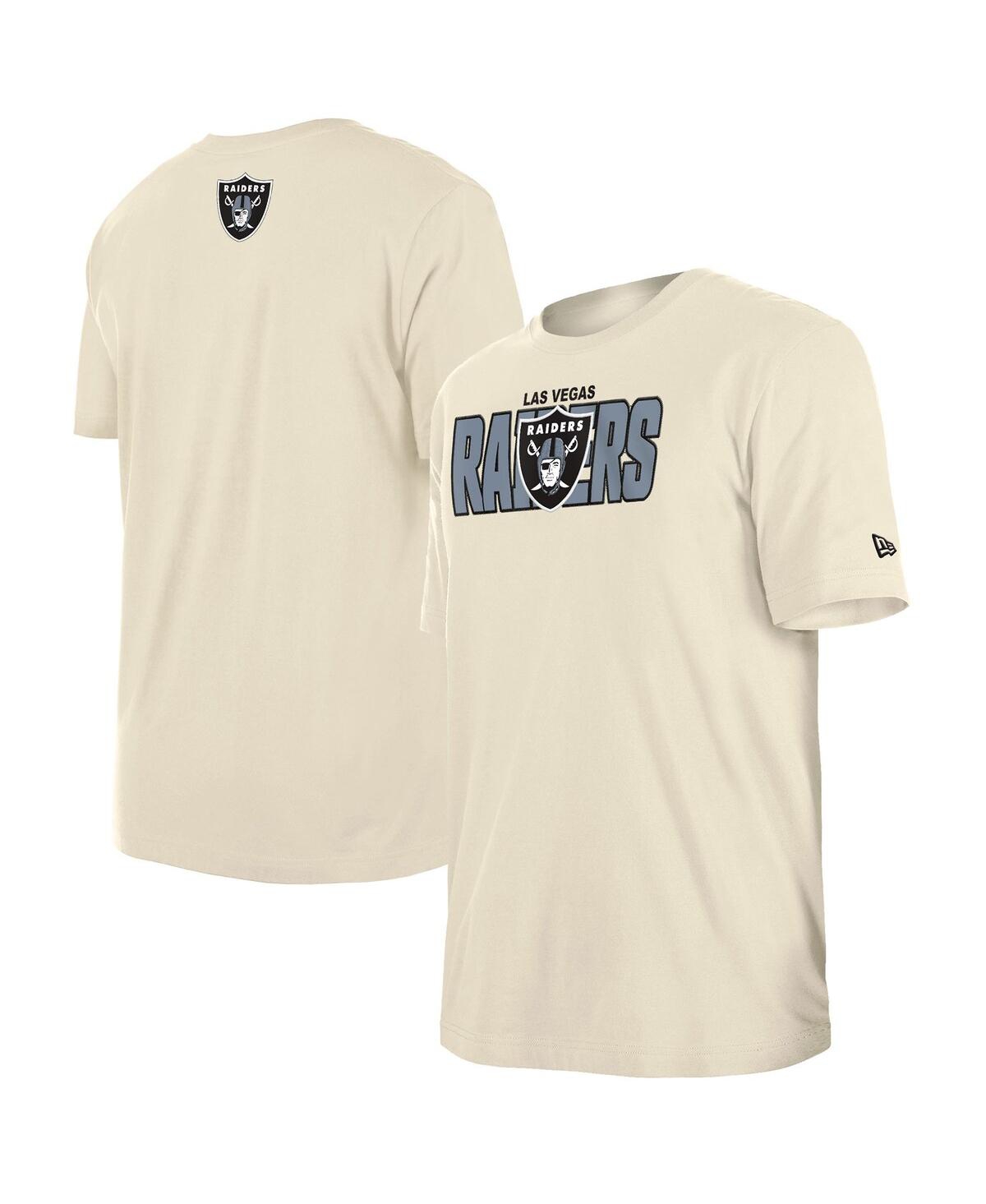 Shop New Era Men's  Cream Las Vegas Raiders 2023 Nfl Draft T-shirt