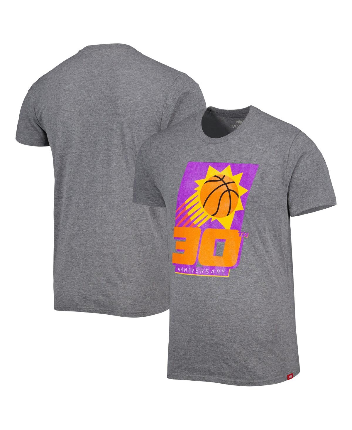 Men's and Women's SportiqePhoenix Suns 30th Anniversary Celebration Comfy Tri-Blend T-shirt - Heather Gray