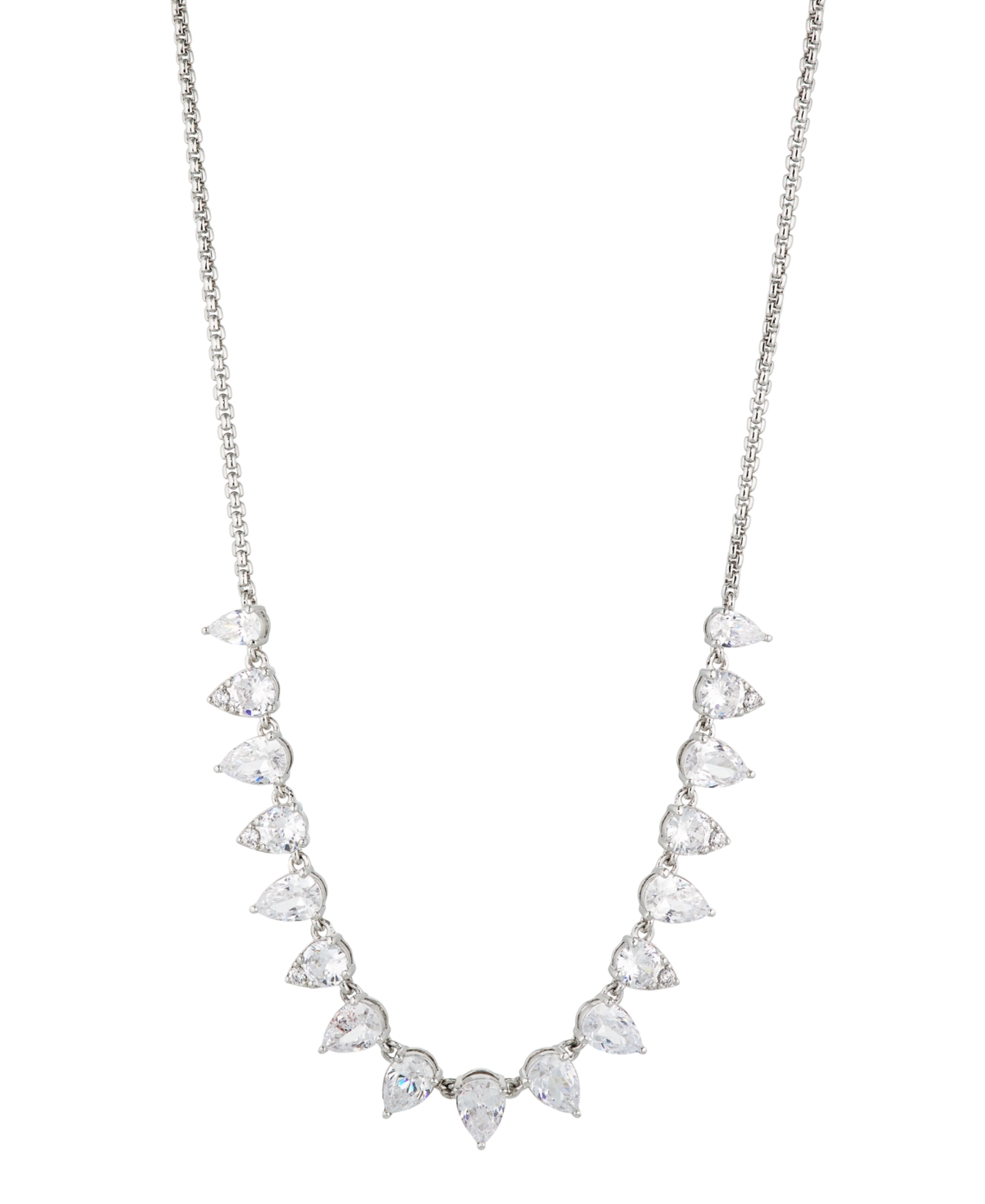 Eliot Danori 18k Gold-Plated Pink Cubic Zirconia & Stone Statement Necklace, + extender, Created for Macy's