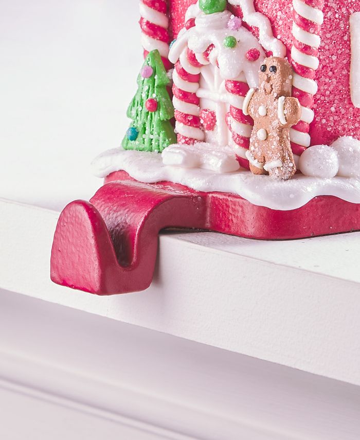 Holiday Lane Christmas Cheer Gingerbread House Stocking Holder, Created