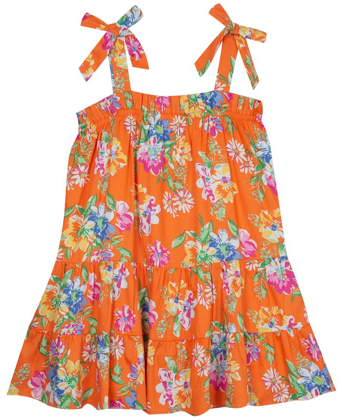Rare Editions Little Girls Floral Ruffle Skirt Dress Macy's