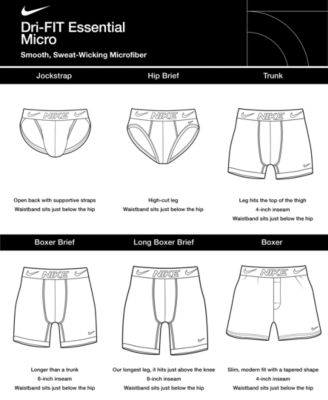 Nike Men's 3-Pack Dri-FIT Essential Micro Hip-Brief - Macy's