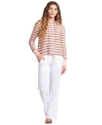 Juniors' Oceanside Wide-Leg Drawstring Pants 