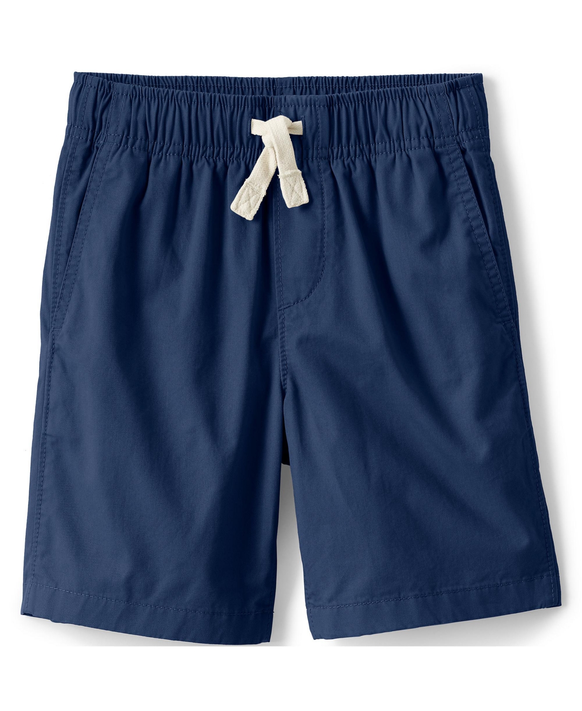 Lands' End Big Boys Pull On Chambray Elastic Waist Shorts