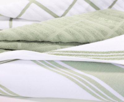 Stripe Dual Sided Woven Kitchen Towel, Set of 3