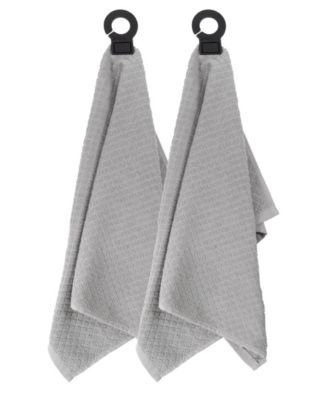 Hook and Hang Woven Kitchen Towel, Set of 2