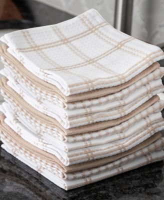 Coordinating Flat Waffle Weave Dish Cloth, Set of 12