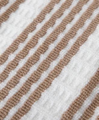 Solid and Stripe Waffle Kitchen Towel, Set of 4