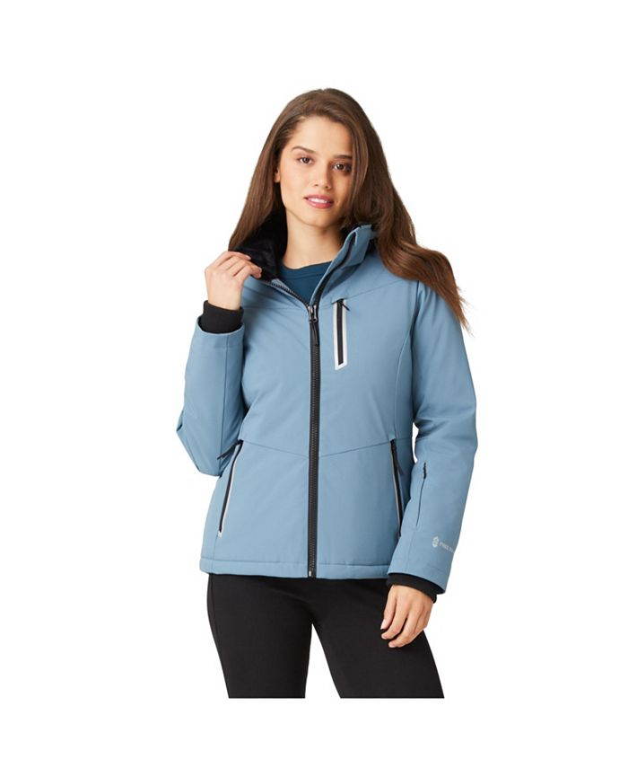 Free country women's softshell store jacket with detachable hood