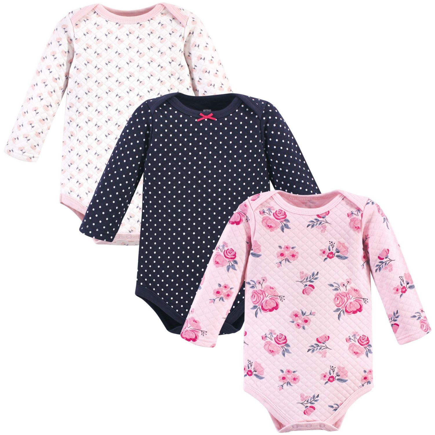 Quilted Long Sleeve Cotton Bodysuits