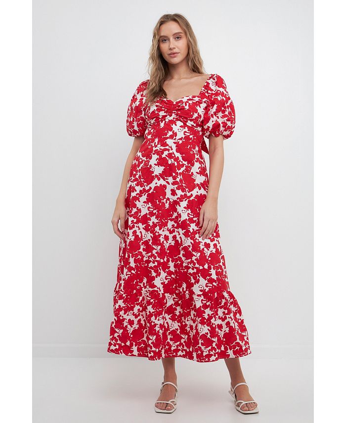 Free the Roses Women's Floral Print Maxi Dress - Macy's