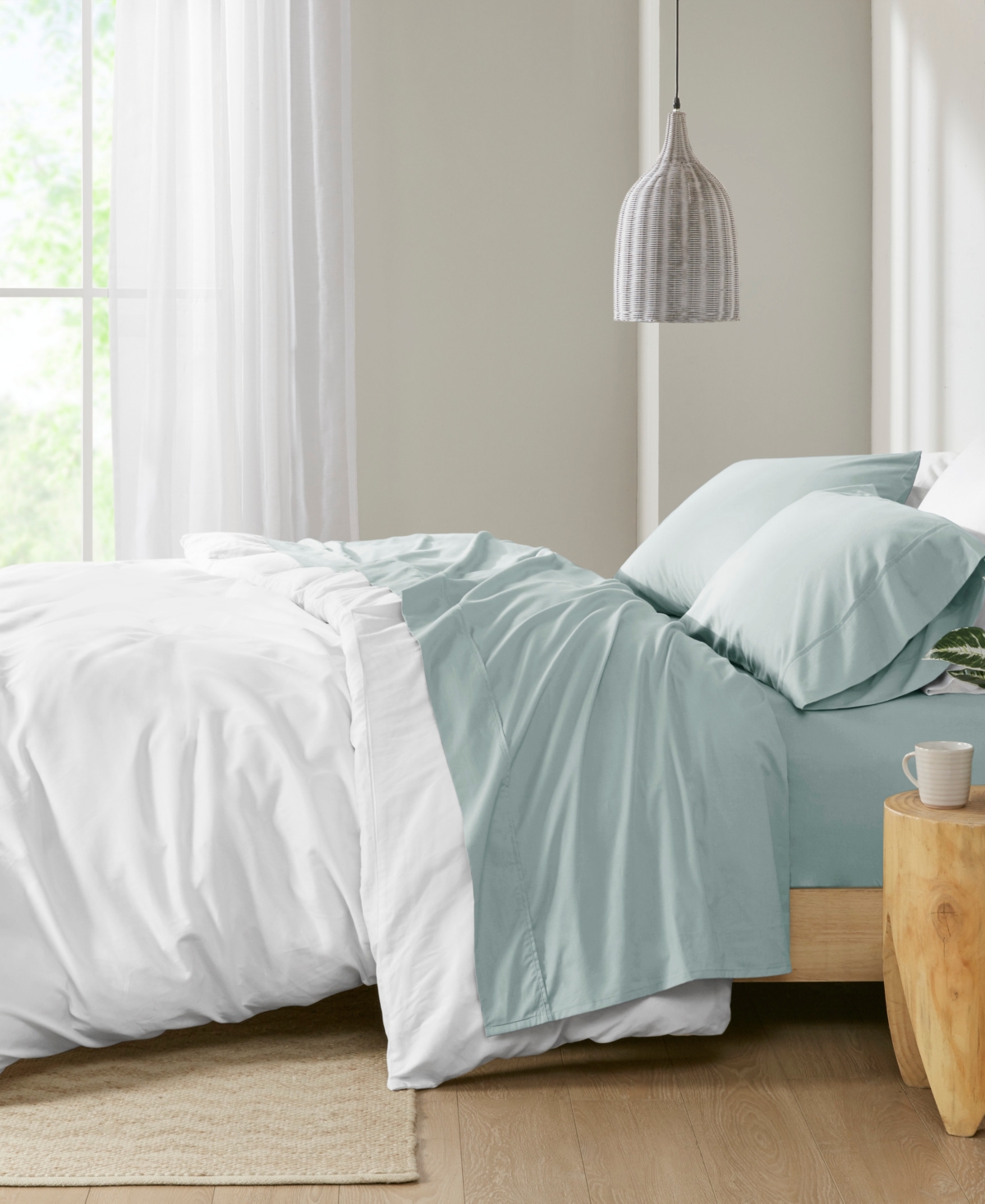 Madison Park Peached Cotton Percale 4-Pc. Sheet Set
