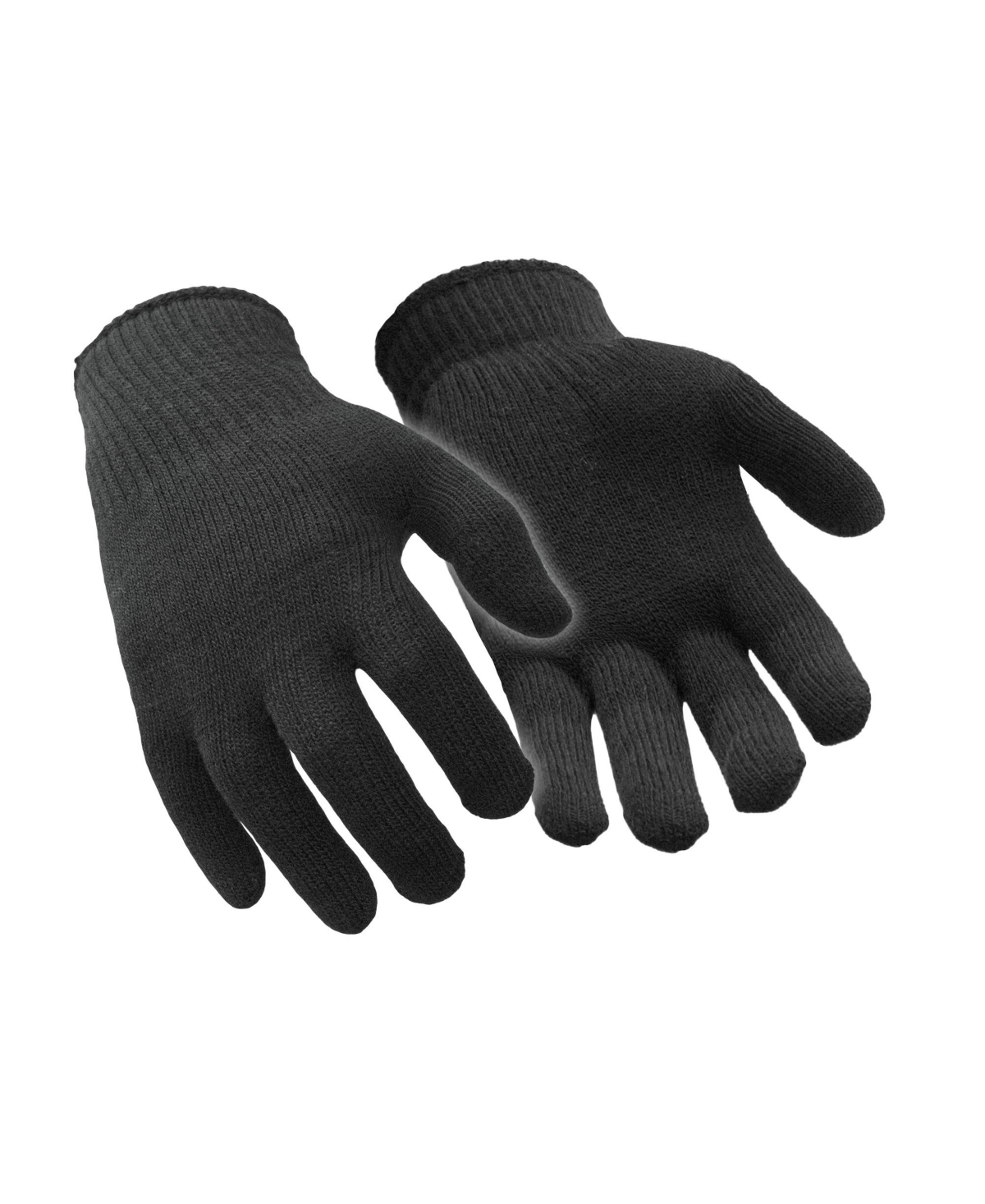 Men's Moisture Wicking Stretch Fit Glove Liners (Pack of 12 Pairs) - Black