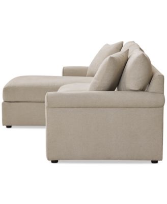 Wrenley 99" 3-Pc. Fabric Modular Chaise Sectional Sofa