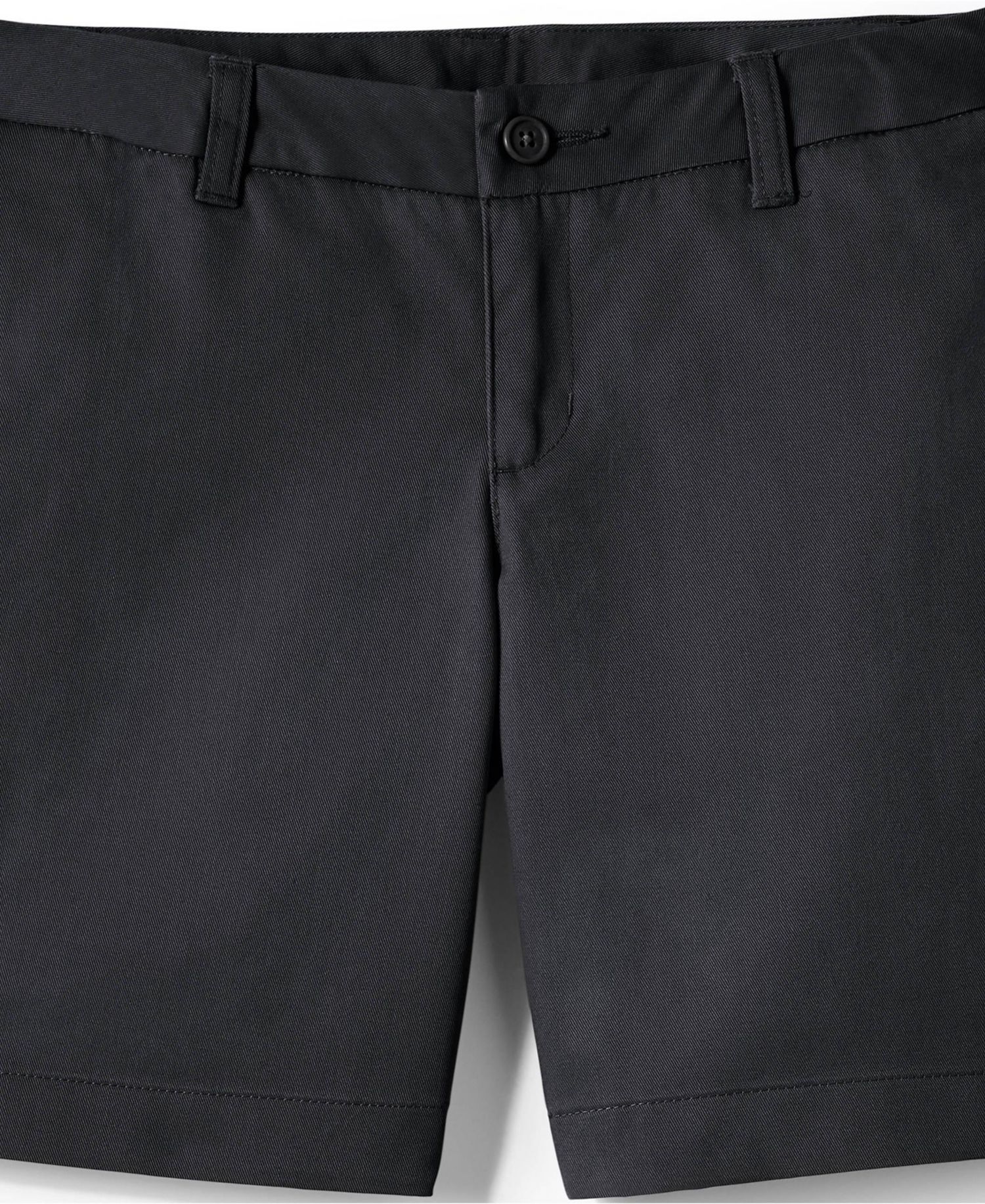 Big Girls School Uniform Slim Plain Front Blend Chino Shorts