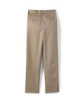 School Uniform Boys Iron Knee Blend Plain Front Chino Pants