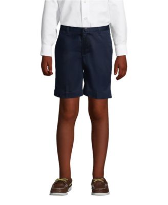 Men's School Uniform Boys Plain Front Blend Chino Shorts