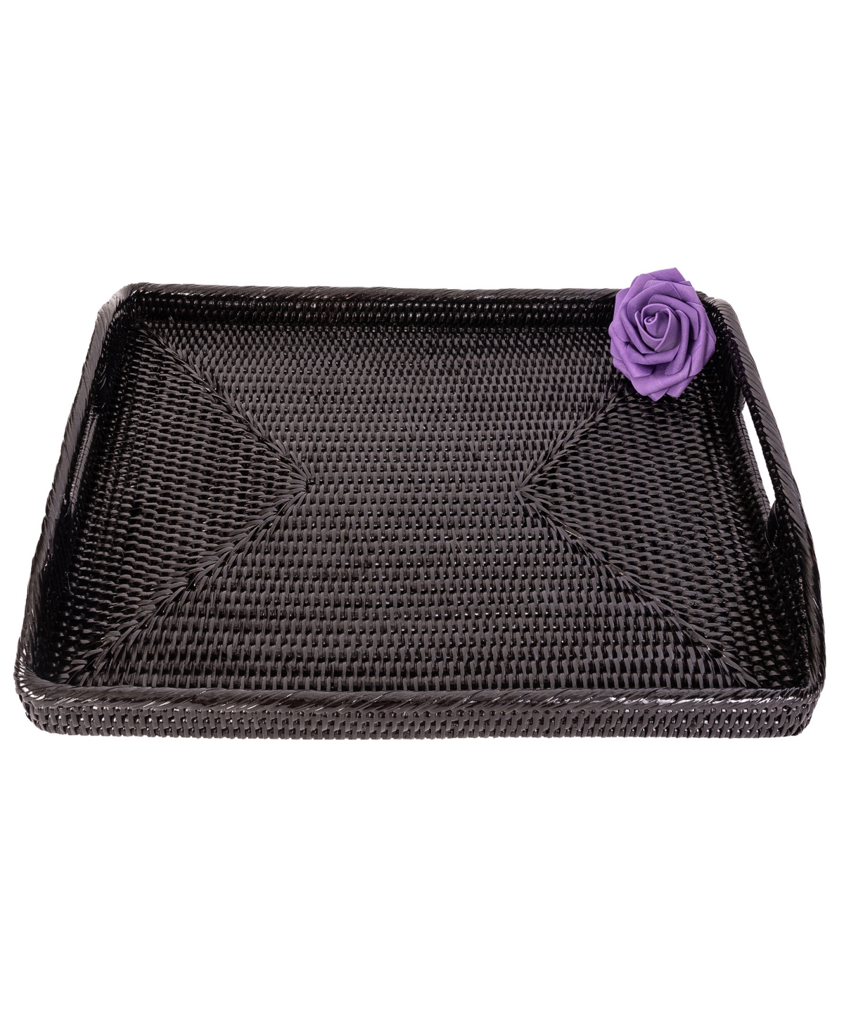 Artifacts Trading Company Artifacts Rattan Rectangular Tray With High Handles
