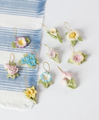 Celebrate Flowers Ornament Set, 10-Piece