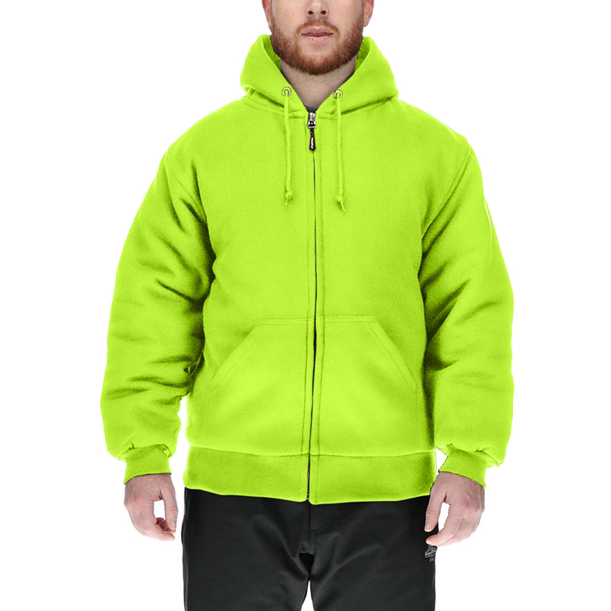 Men's Insulated Hooded Sweatshirt - Lime