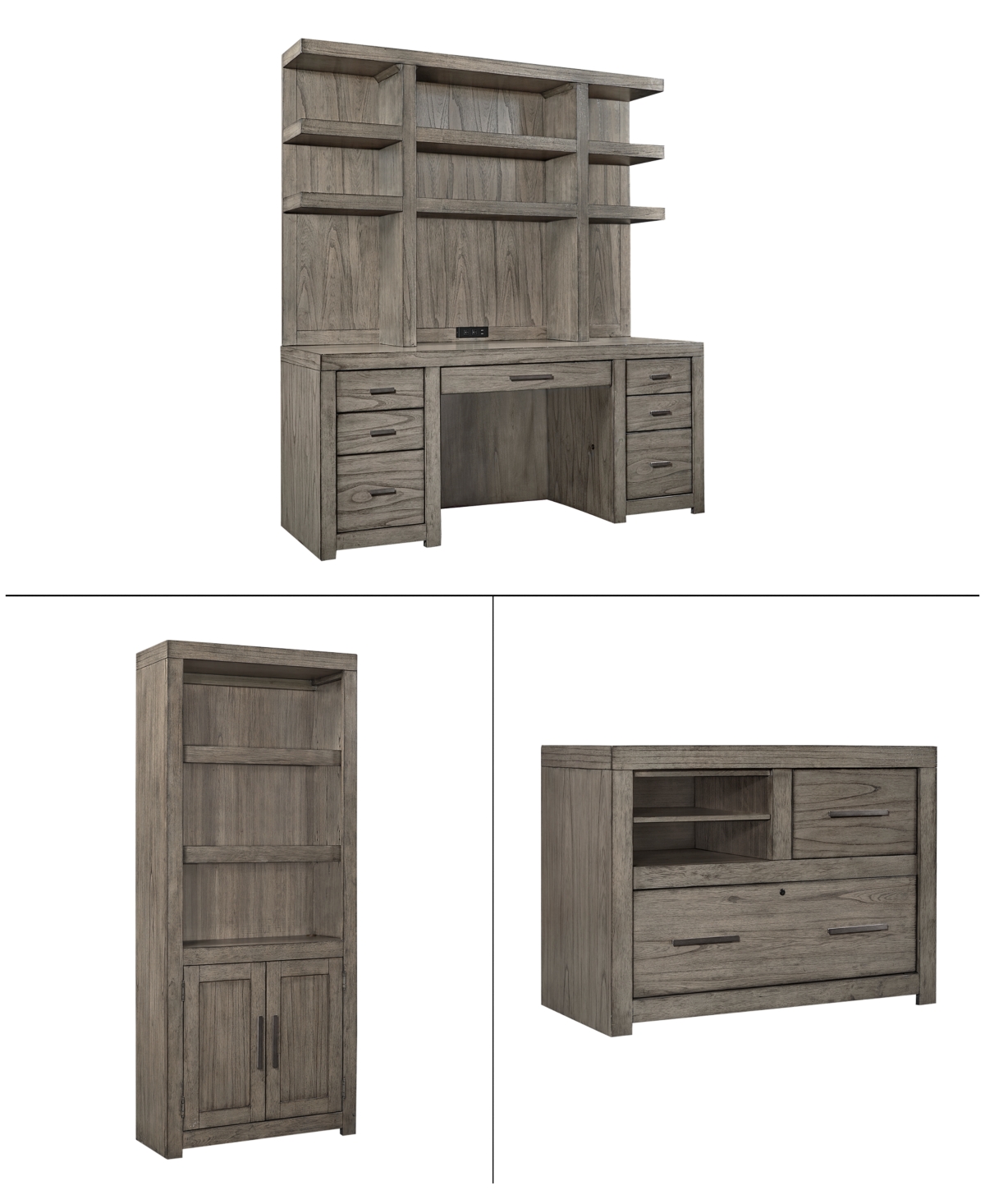 Furniture Modern Loft 5pc Credenza Set (credenza, Hutch, 2 Door