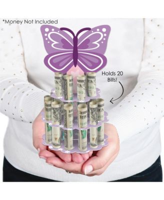 Beautiful Butterfly - DIY Birthday Party Money Holder Gift - Cash Cake