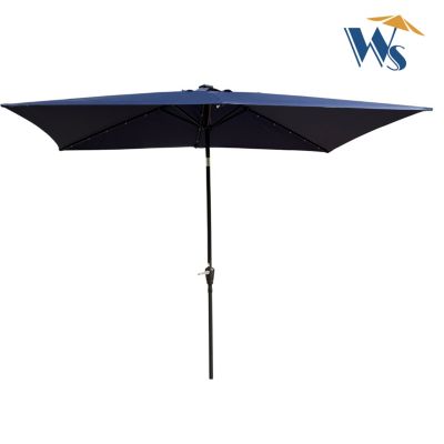 Streamdale 10ft Patio Solar LED Umbrella w/ Crank