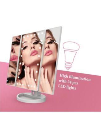 Tri-Fold Vanity Makeup Mirror