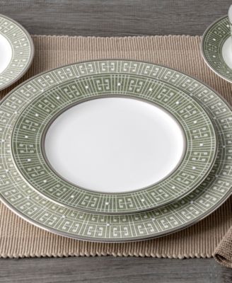 Infinity Green Platinum 4 Piece Salad Plate Set, Service for 4