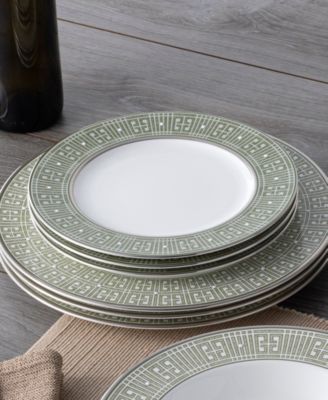 Infinity Green Platinum 4 Piece Salad Plate Set, Service for 4