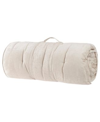 Edelia Poly Chenille Lounge Floor Pillow, 27 "x 74"