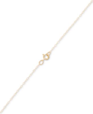 Star Of David 18" Pendant Necklace in 10k Two-Tone Gold