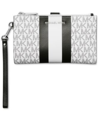 Logo Jet Set Double Zip Wristlet