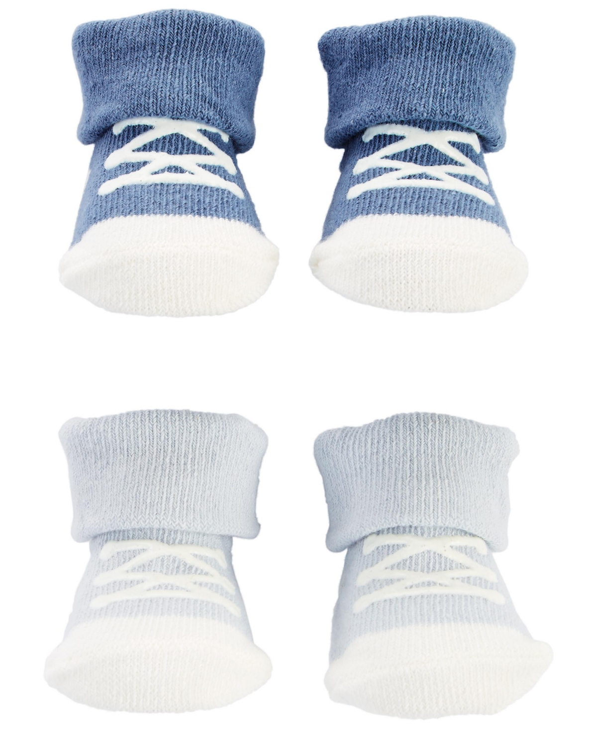 Carter's Baby Boys Booties, Pack Of 2 In Blue
