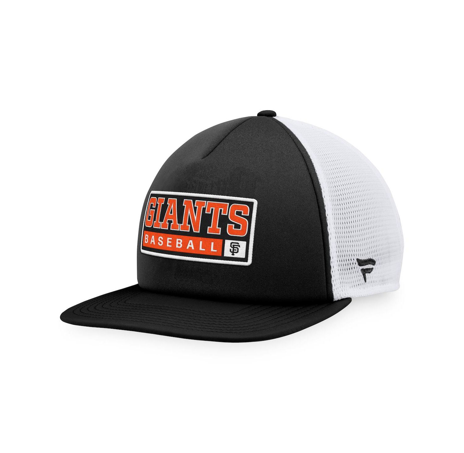 Men's Black, White San Francisco Giants Foam Trucker Snapback Hat