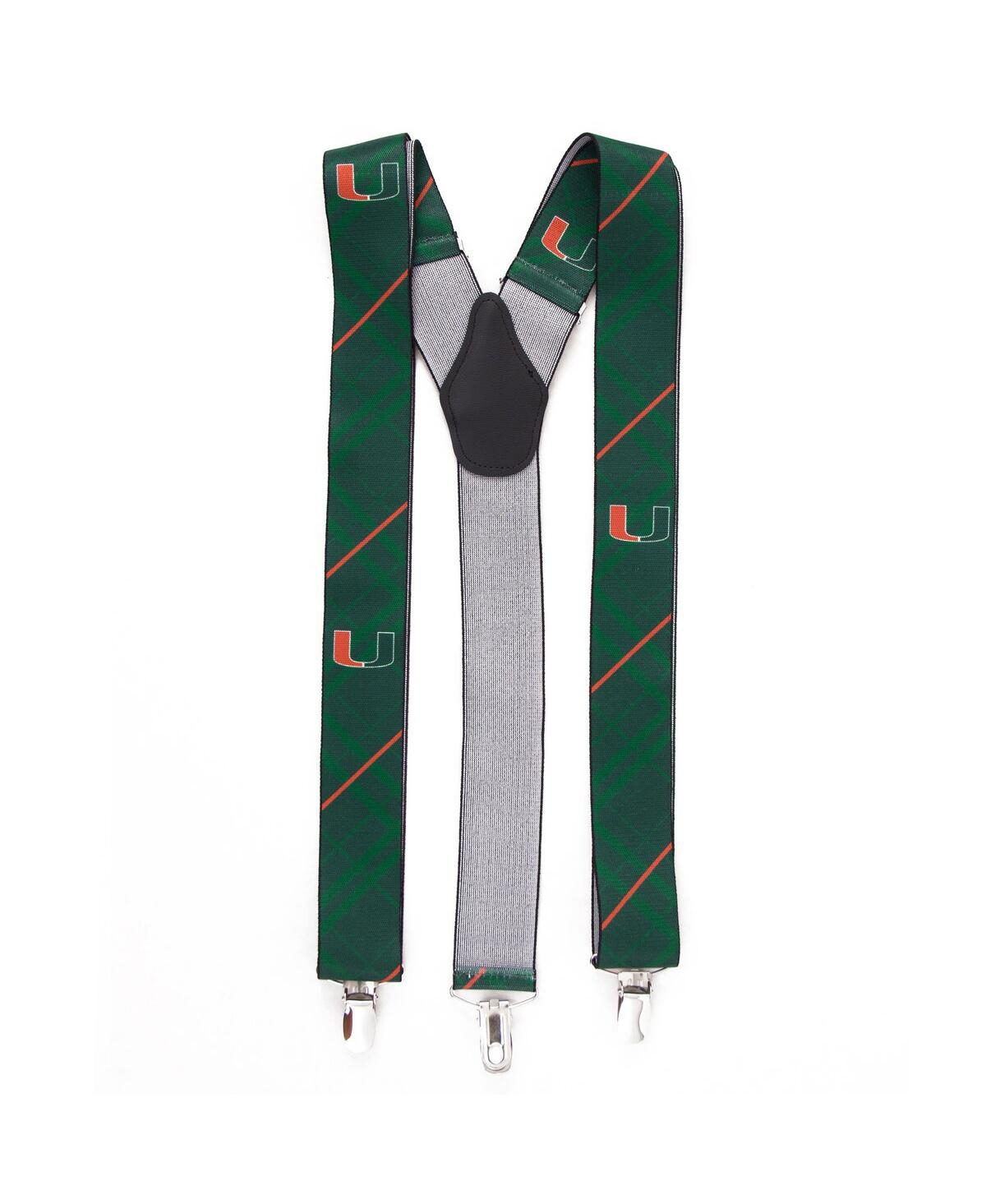 Men's Green Miami Hurricanes Suspenders - Green