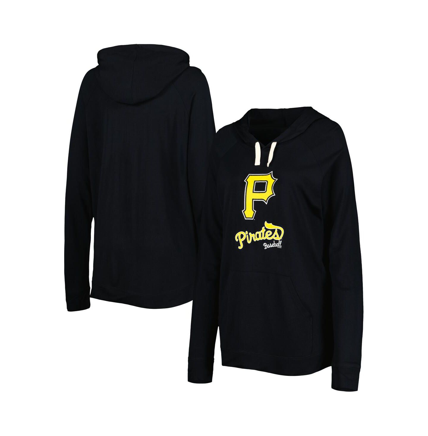 Женское худи Touch Black Pittsburgh Pirates Pre-Game Raglan Pullover — фото 1