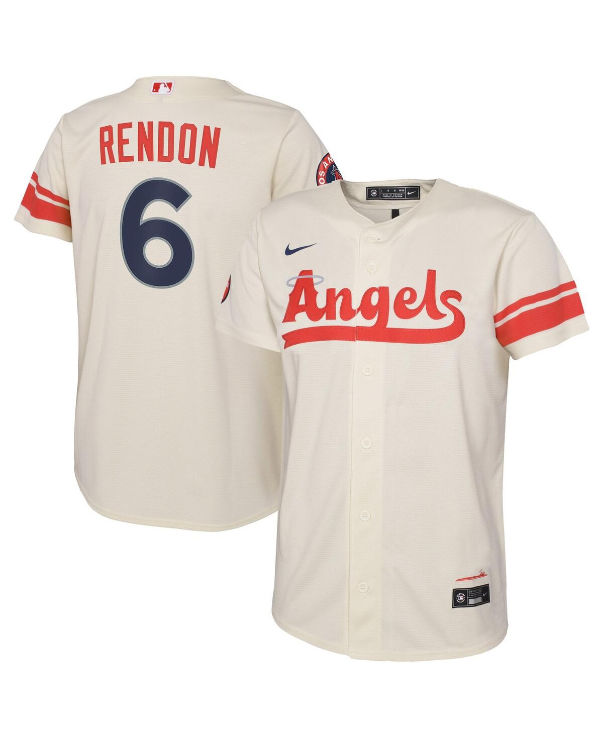 Big Boys and Girls Nike Anthony RendonLos Angeles Angels City Connect Replica Player Jersey - Cream